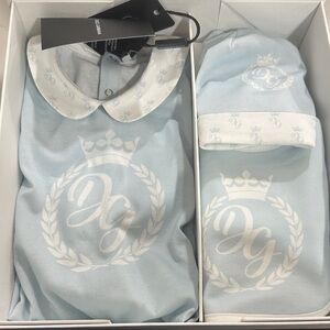 Dolce & Gabbana Sky Blue onesie gift Set